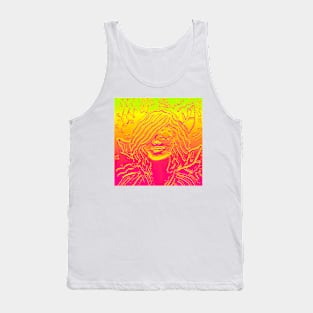 glass pink woman Tank Top